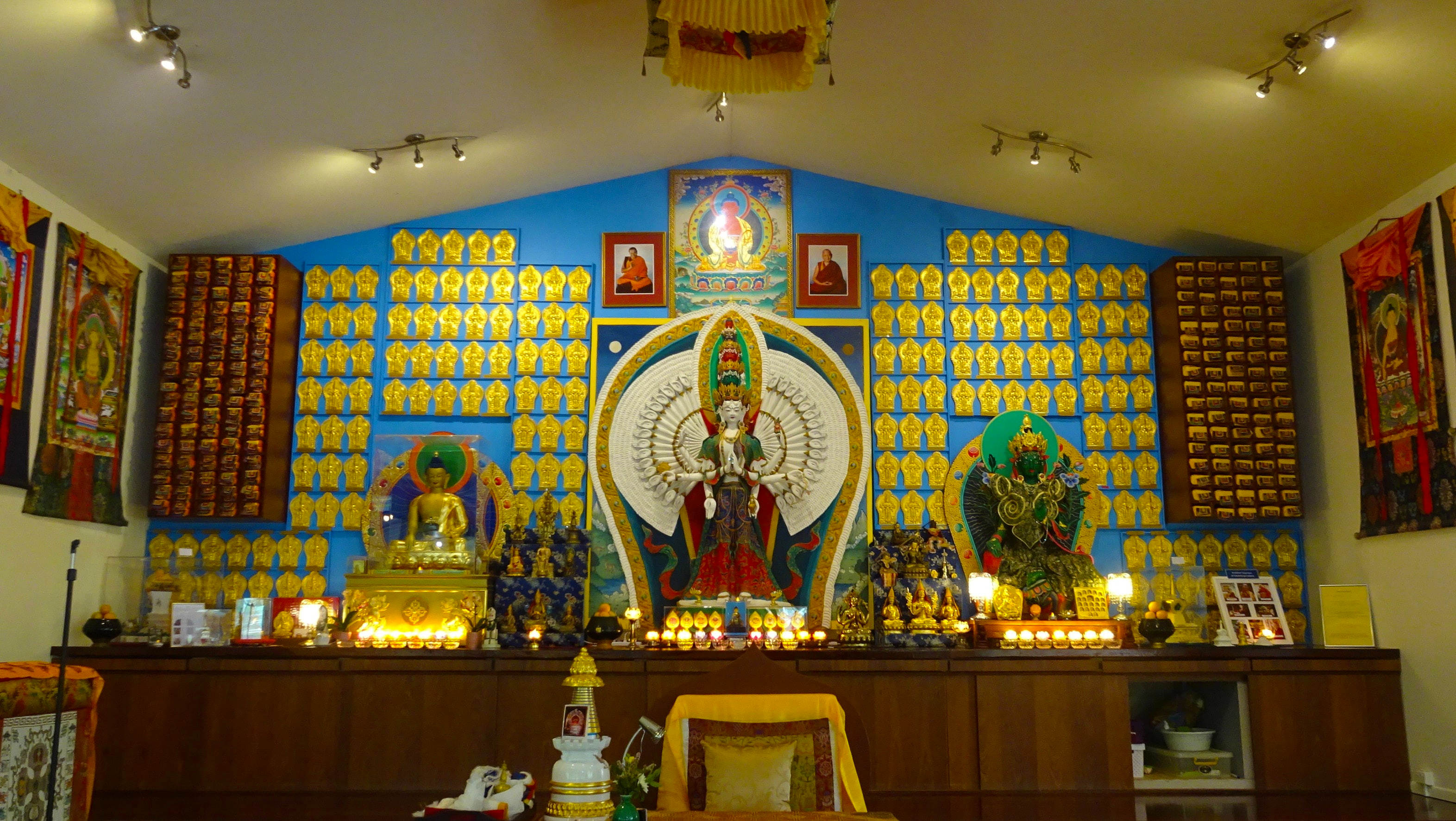 Lavish interior wall of Gompa