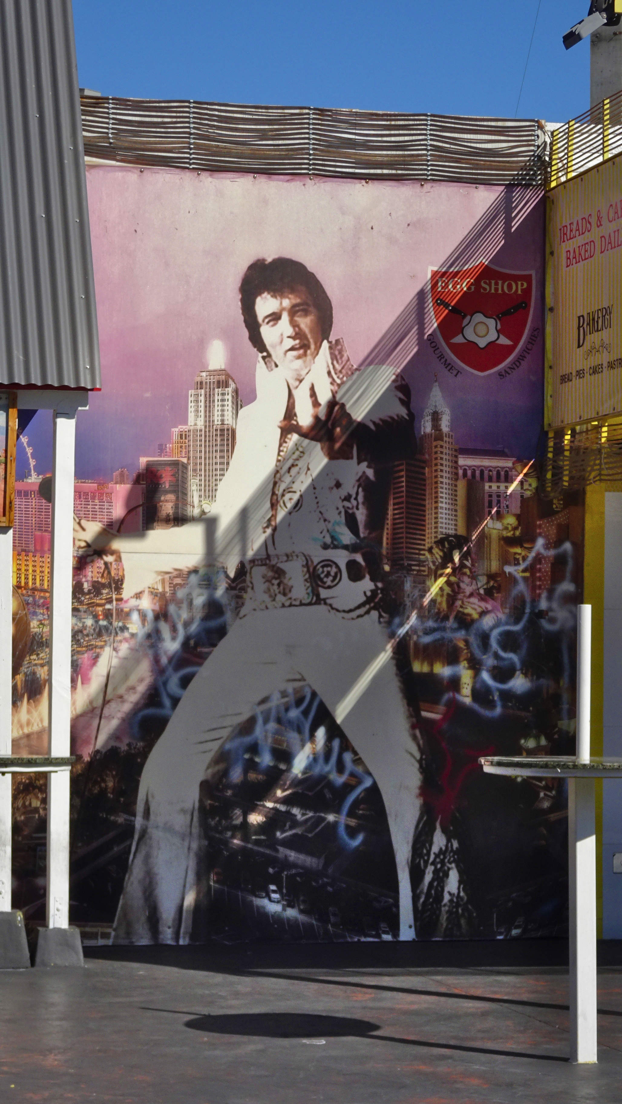 Painting of Elvis Presley in Las Vegas
