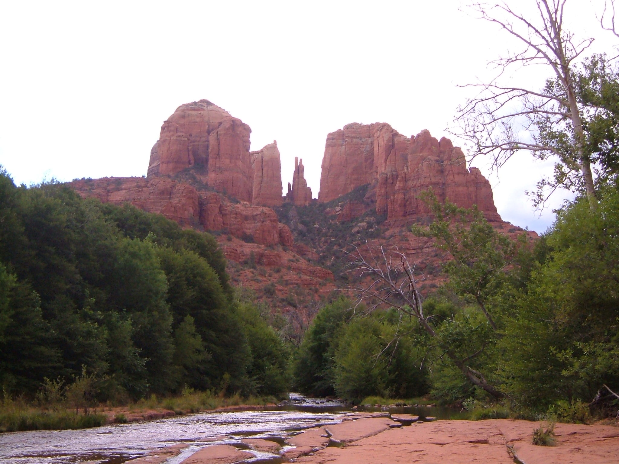 Cathedral Rock formation & Oak Creek Canyon in Sedona, Arizona, USA