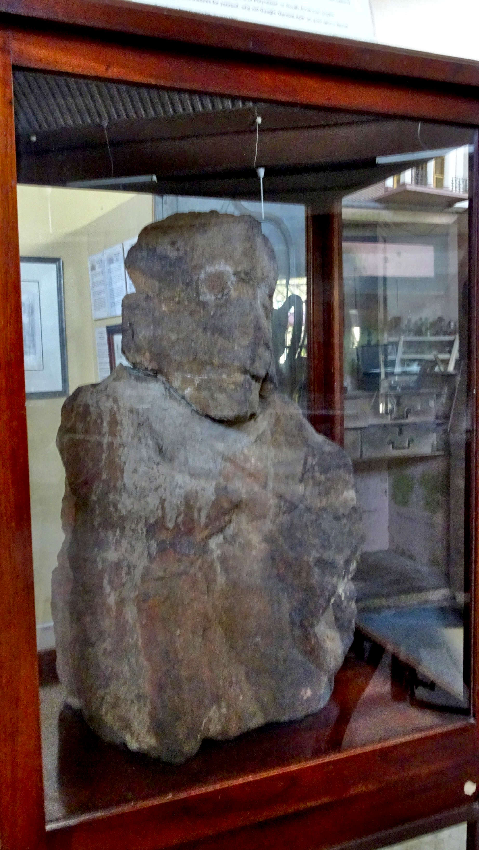 Crudely carved stone idol known as the "Gympie Ape"