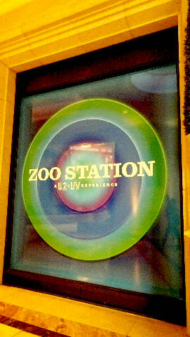Zoo Station logo on window of U2 Museum