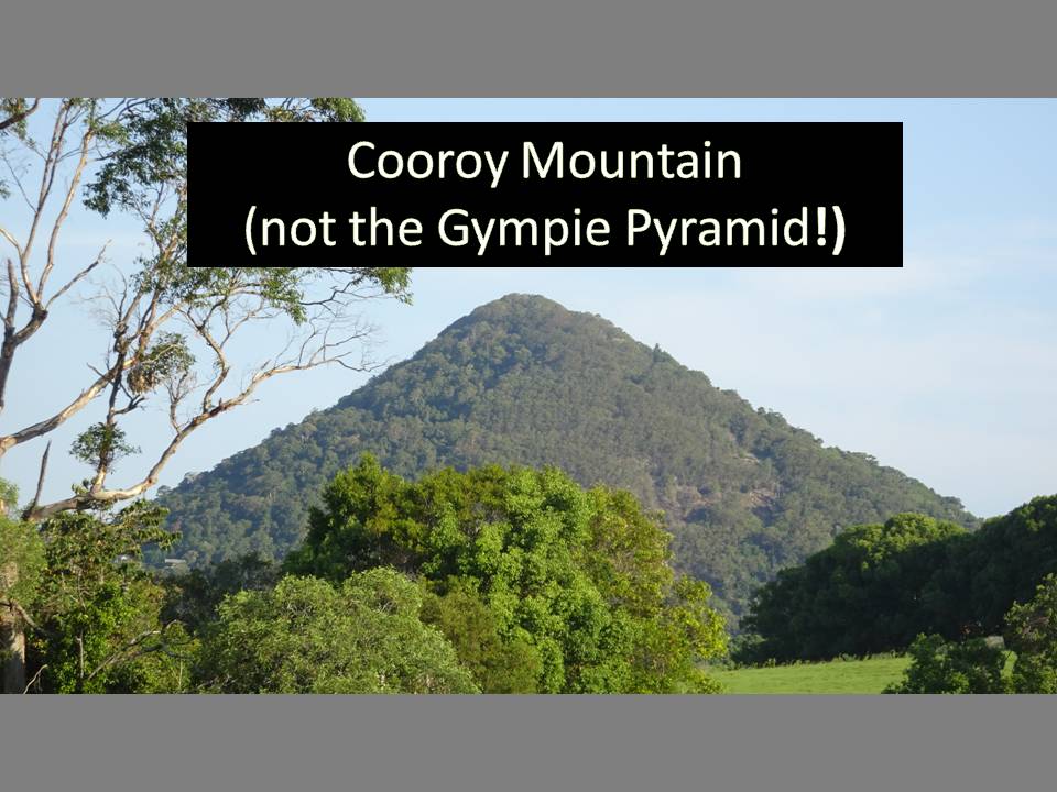 Pyramid-shaped Cooroy Mountain, Queensland, Australia