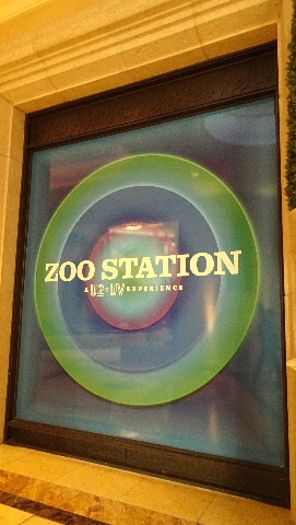 Zoo Station logo on window of U2 Museum