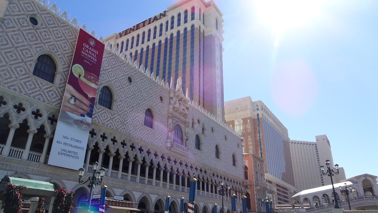 Exterior entrance to The Venetian, Las Vegas