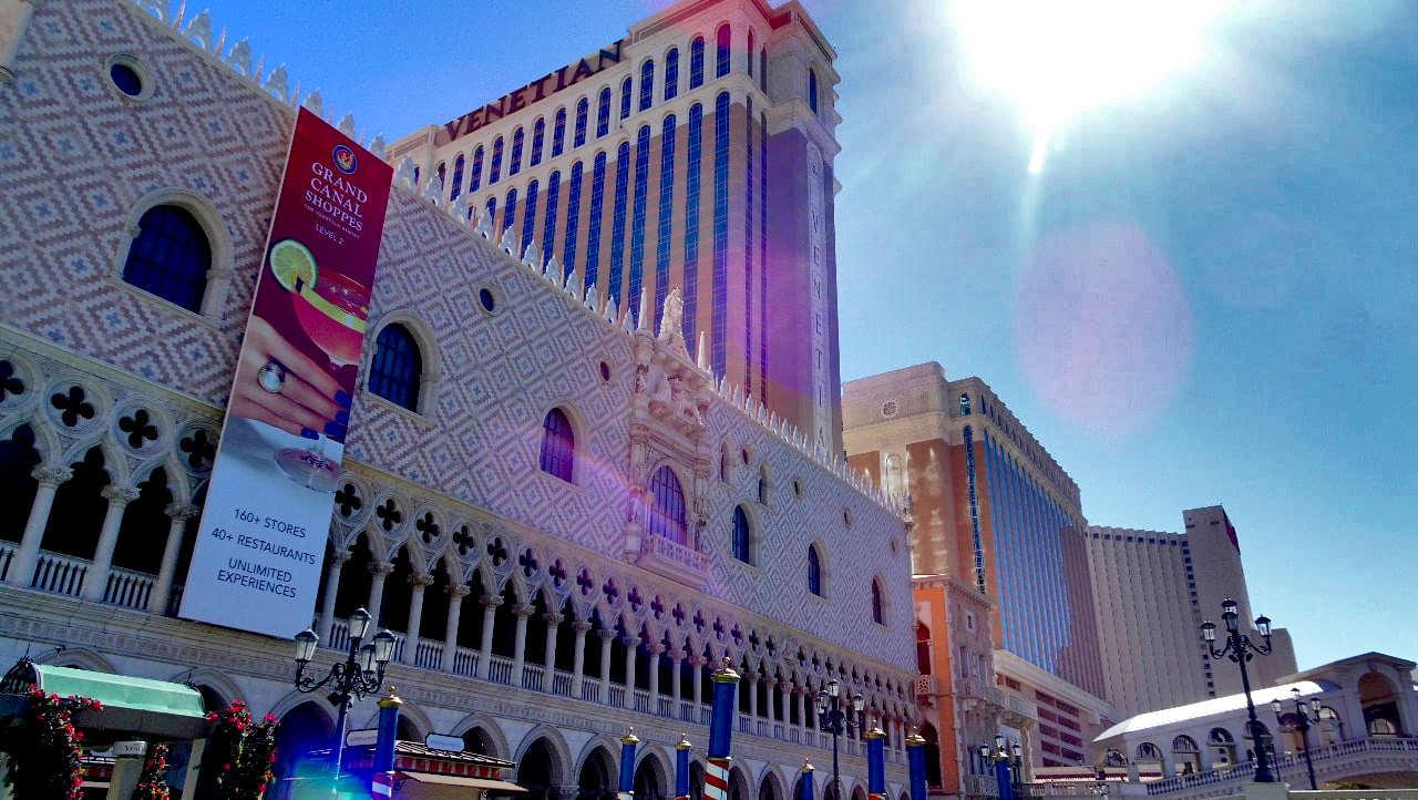 Exterior entrance to The Venetian, Las Vegas