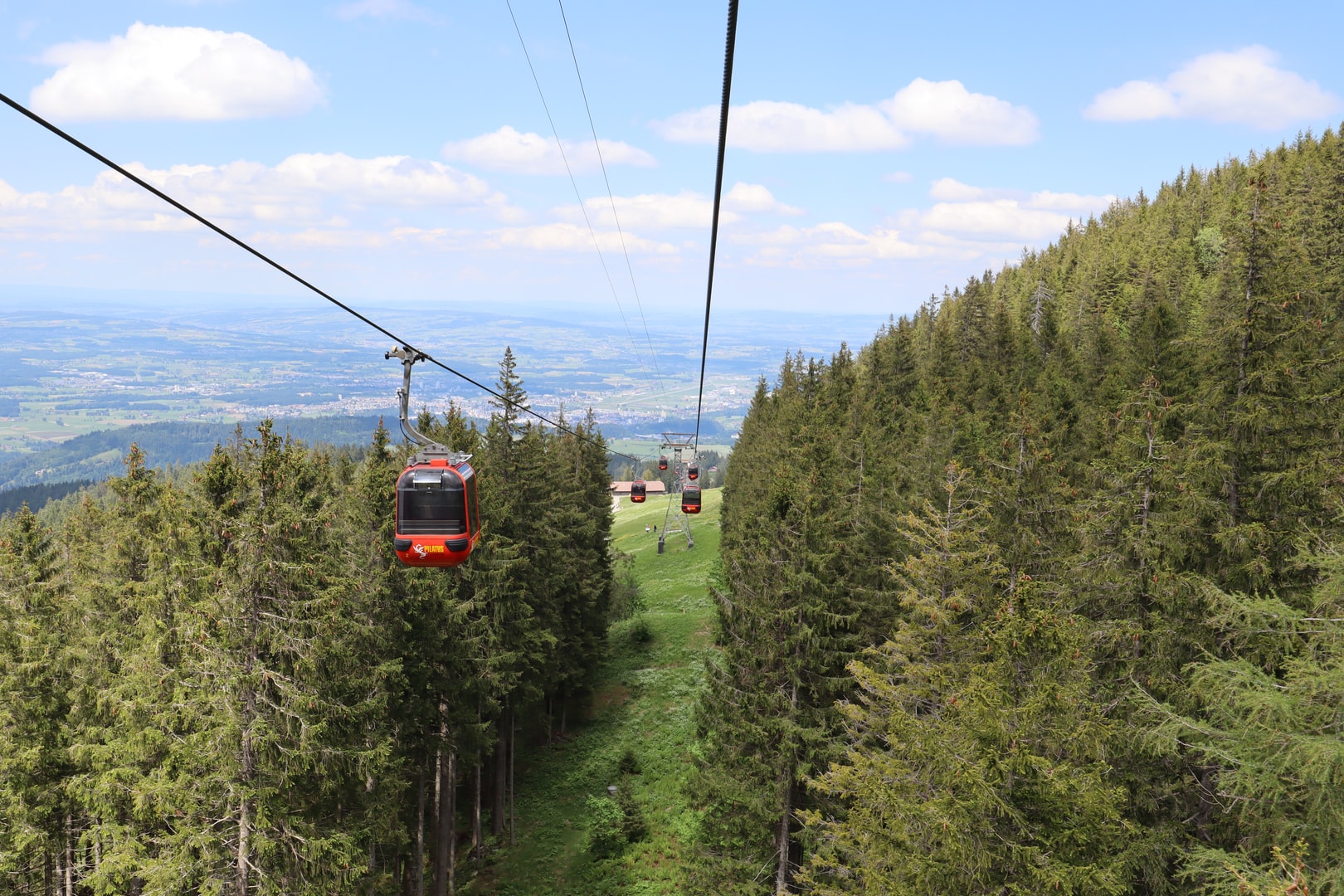 Mount Pilatus steep coghill railway near tunnel