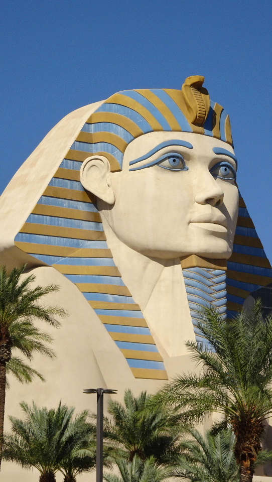 Giant replica Sphinx outside Luxor Hotel, Las Vegas