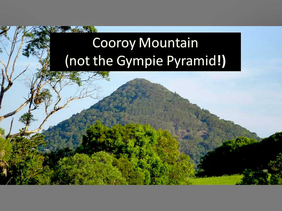 Pyramid-shaped Cooroy Mountain, Queensland, Australia