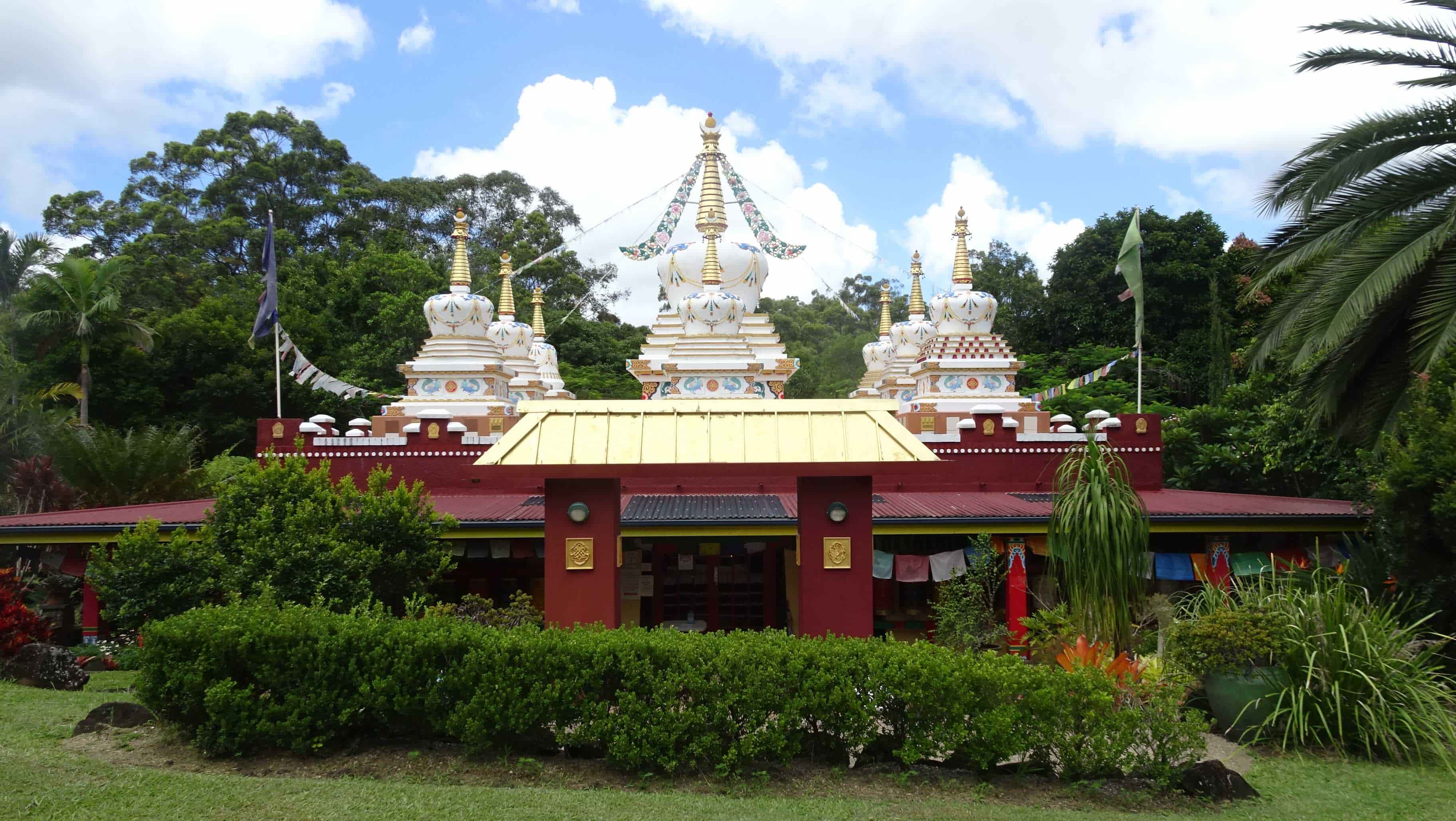 Large building containing shrine rooms in Garden of Enlightenment