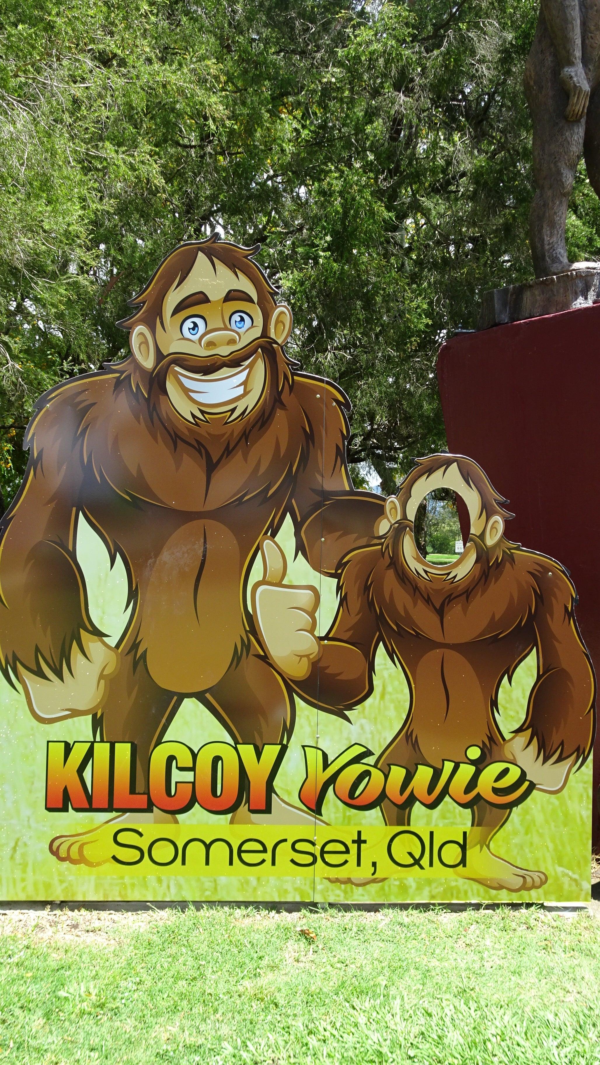 Lifesize yowie cartoon in Kilcoy