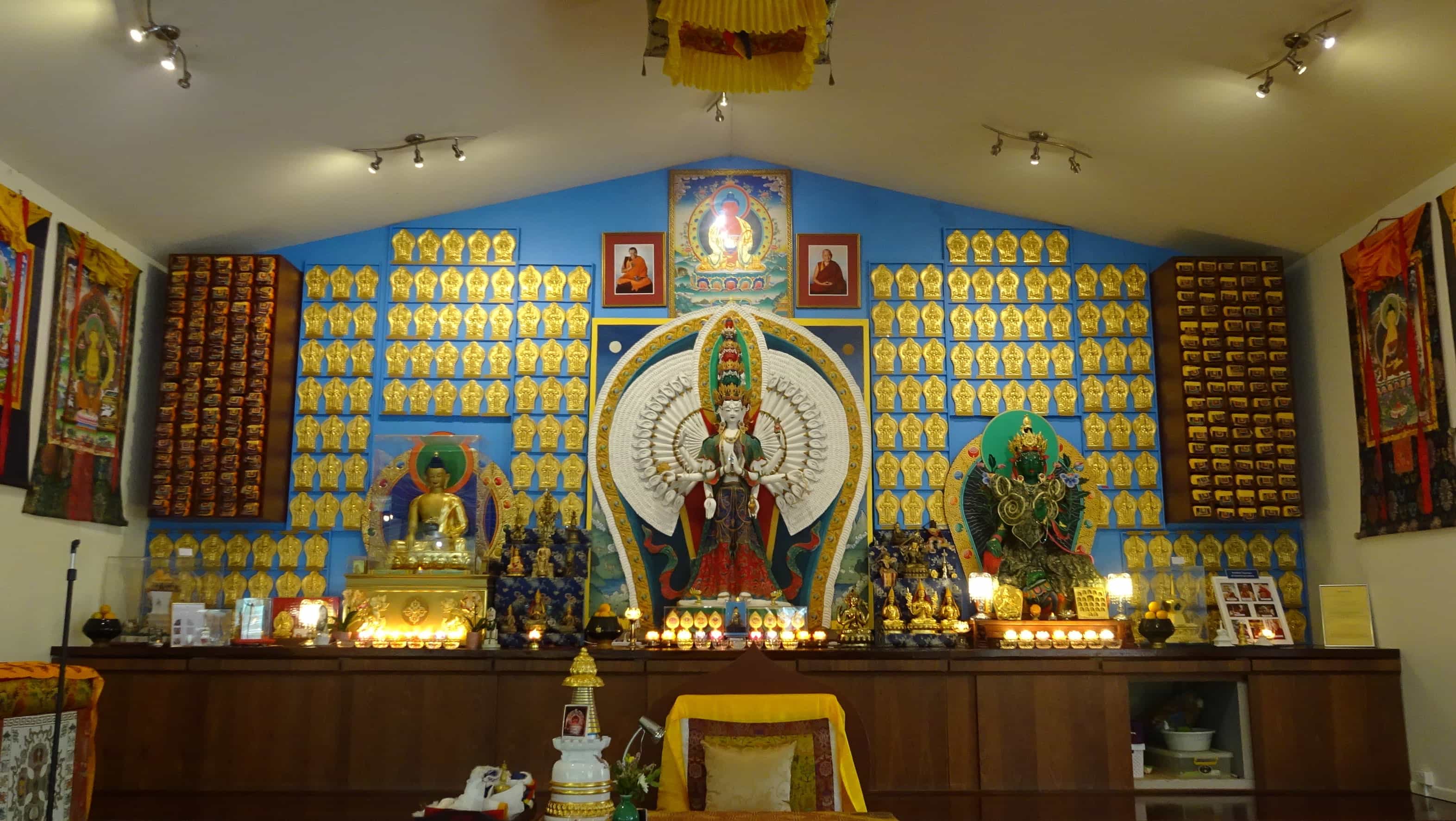 Lavish interior wall of Gompa